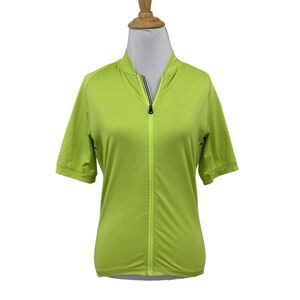 Giro Sport Design Jersey Women S Small Key Lime Full Zip Cycling Short Sleeve